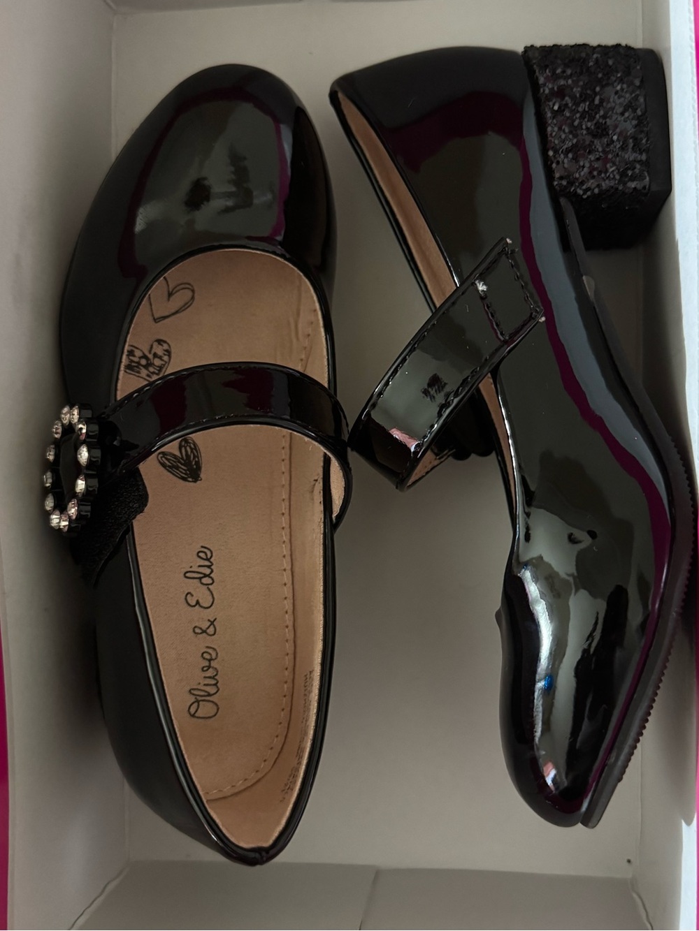 Black Patent Mary Jane Heels
